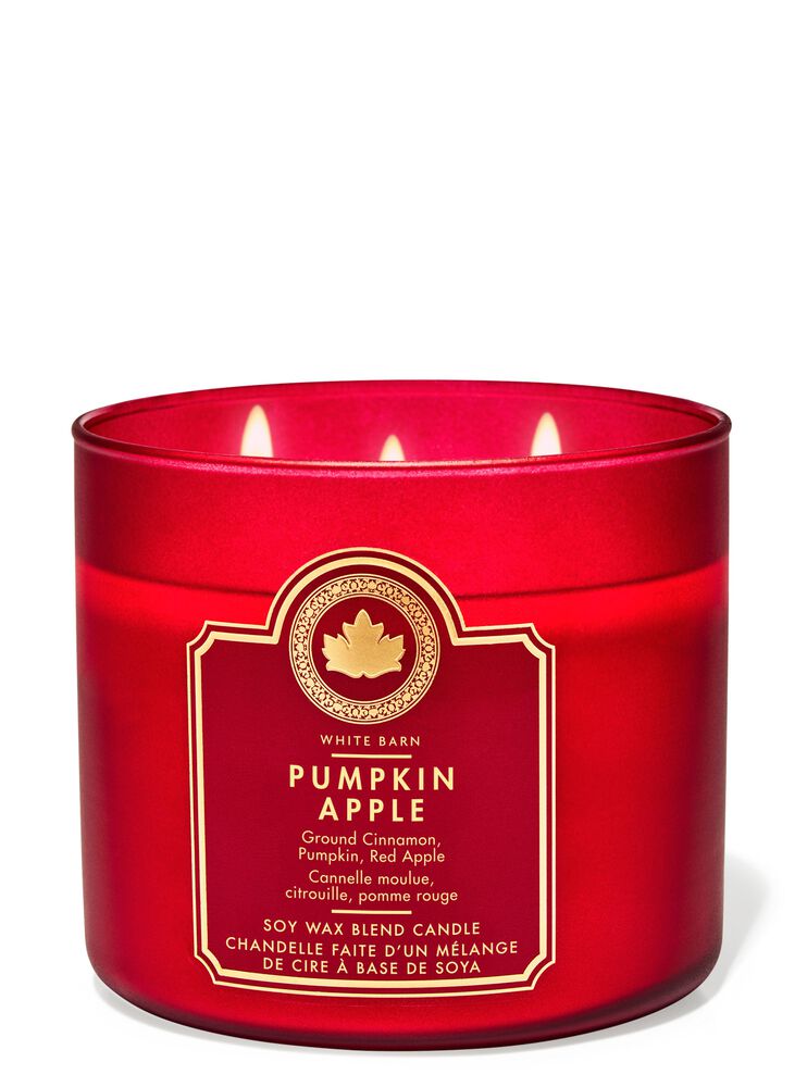 Nến 3 Bấc Pumpkin Apple 3-Wick Candle Nến 3 Bấc