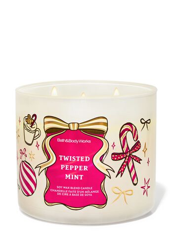 Nến 3 Bấc Twisted Peppermint 3-Wick Candle 3-Wick Candle