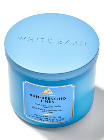 Sun-Drenched Linen 3-Wick Candle Nến 3 tim