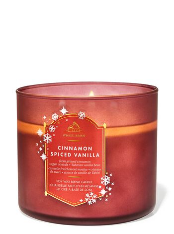 Nến 3 Bấc Cinnamon Spiced Vanilla 3-Wick Candle Nến 3 Bấc
