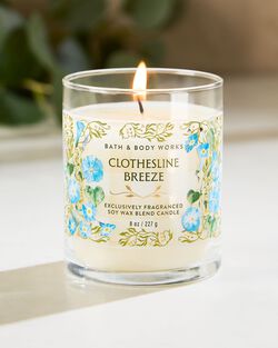 Nến 1 Bấc Clothesline Breeze Single Wick Candle image number null