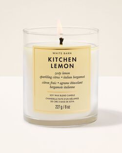 Nến 1 Bấc Kitchen Lemon Single Wick Candle image number null