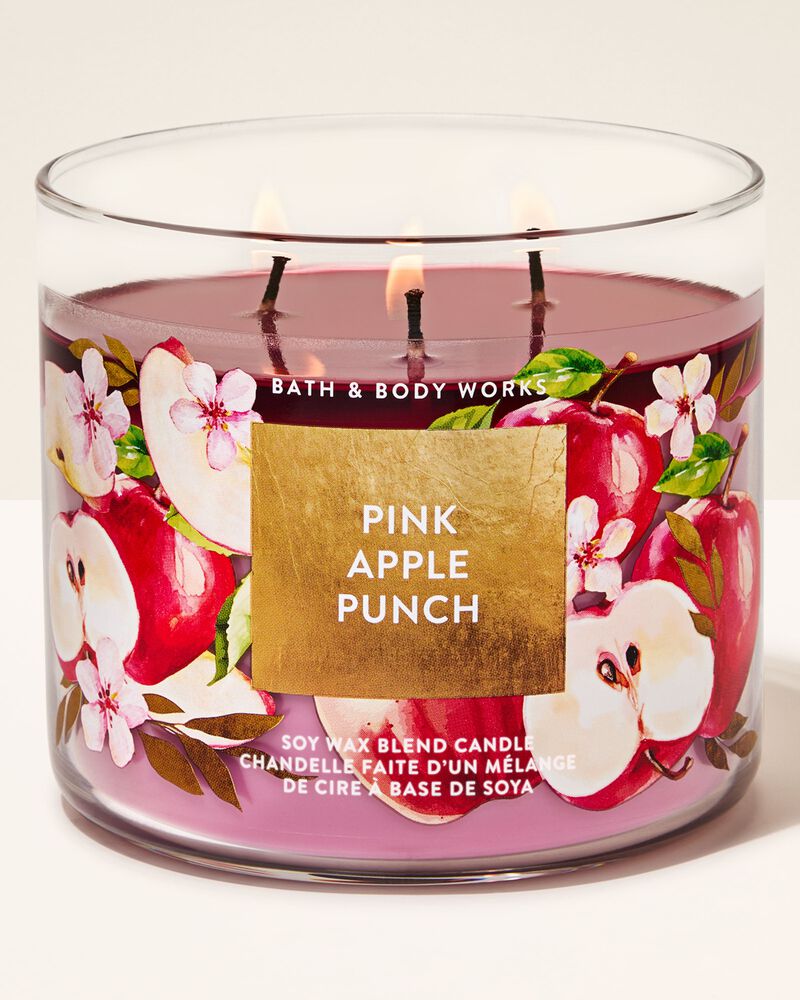 Nến 3 Bấc Pink Apple Punch 3-Wick Candle 3-Wick Candle