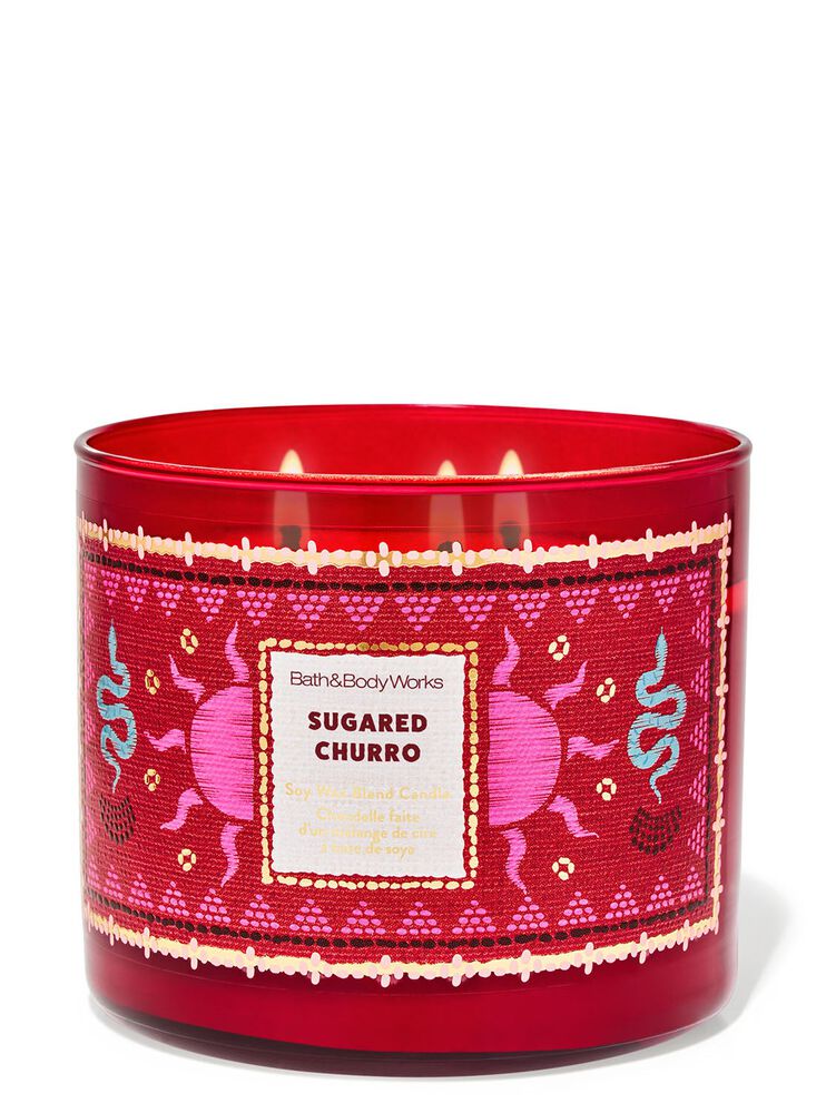 Sugared Churro 3-Wick Candle Nến 3 tim