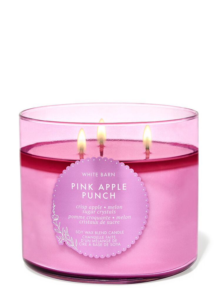 Pink Apple Punch 3-Wick Candle Nến 3 tim