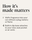 Kẹp Giữ Nước Hoa &Ocirc; T&ocirc; Black Matte Car Fragrance Holder image number null