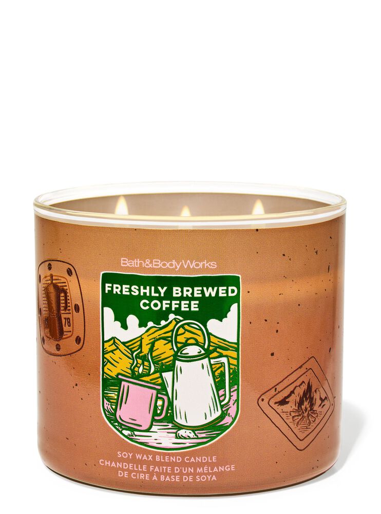 Nến 3 Bấc Freshly Brewed Coffee 3-Wick Candle Nến 3 Bấc