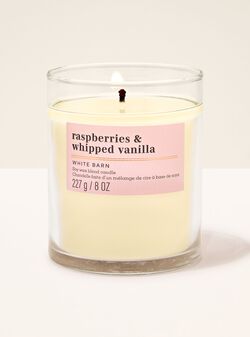 Nến 1 Bấc Raspberries & Whipped Vanilla Single Wick Candle