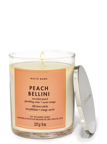 Nến 1 Bấc Peach Bellini Single Wick Candle Nến 1 Bấc