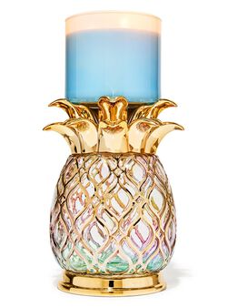 Giá Đỡ Nến 3 Bấc Gold Glass Pineapple 3-Wick Candle Holder