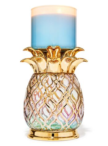 Giá Đỡ Nến 3 Bấc Gold Glass Pineapple 3-Wick Candle Holder Giá Đỡ Nến