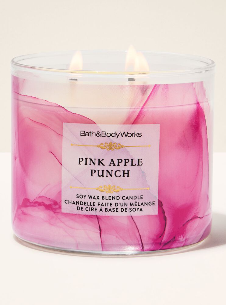 Nến 3 Bấc Pink Apple Punch 3-Wick Candle 3-Wick Candle