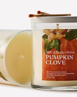 Nến 1 Bấc Pumpkin Clove Single Wick Candle image number null
