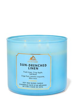 Nến 3 Bấc Sun-Drenched Linen 3-Wick Candle image number null