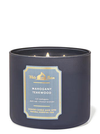 Mahogany Teakwood 3-Wick Candle Nến 3 tim Mahogany Teakwood 3-Wick Candle