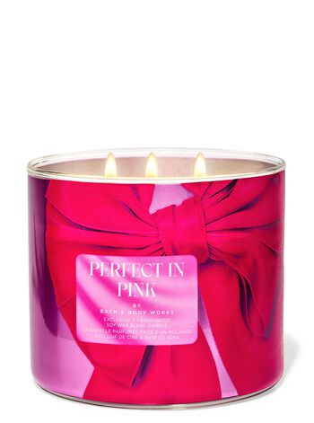 Perfect In Pink 3-Wick Candle Nến 3 tim Perfect In Pink 3-Wick Candle