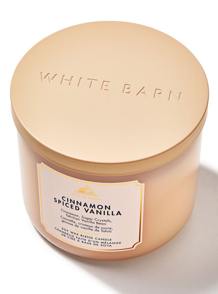 Nến 3 Bấc Cinnamon Spiced Vanilla 3-Wick Candle Nến 3 Bấc