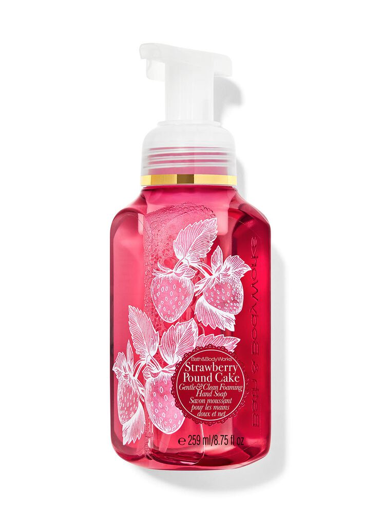 Nước Rửa Tay Tạo Bọt L&agrave;m Sạch & Dịu Nhẹ Strawberry Pound Cake Gentle & Clean Foaming Hand Soap Nước Rửa Tay Tạo Bọt