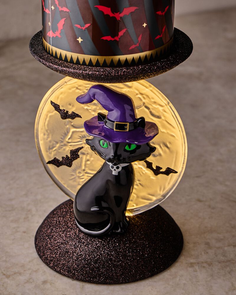 Đế Nến 3 Bấc Light-up Cat and Moon Pedestal 3-Wick Candle Holder 3-Wick Candle Holder