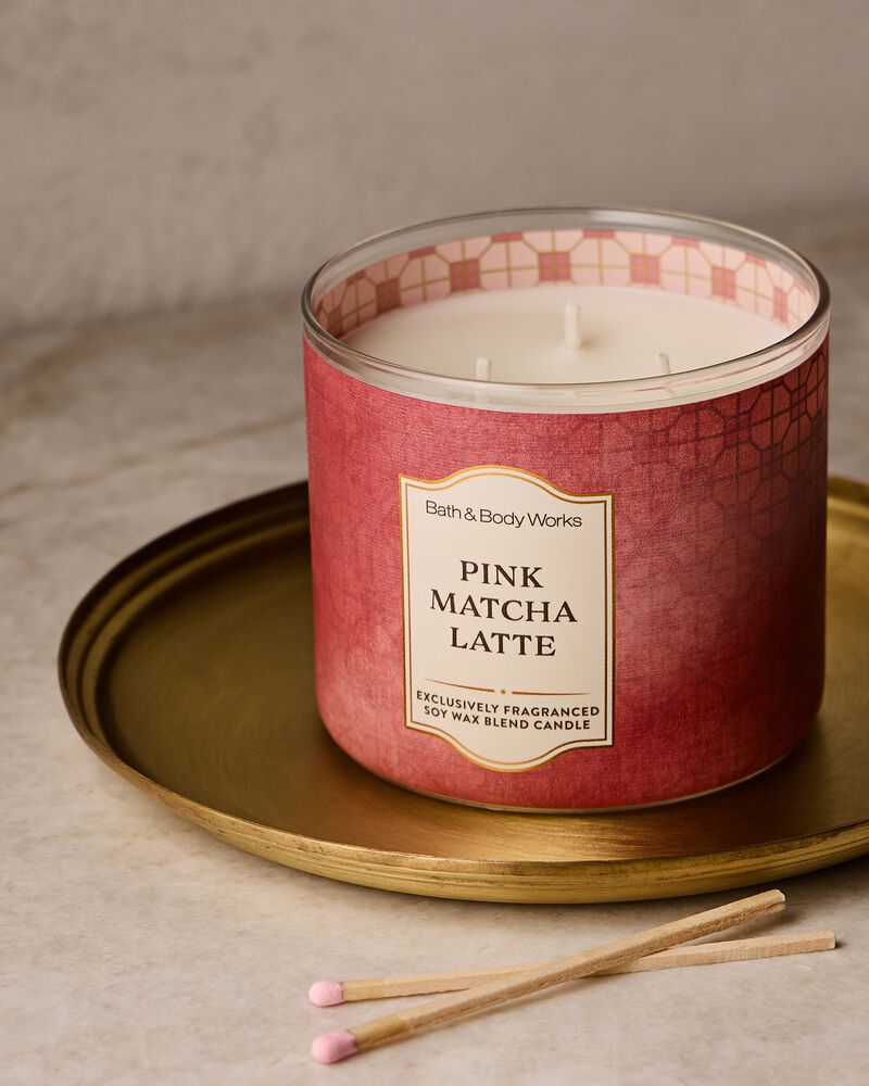 Nến 3 Bấc Pink Matcha Latte 3-Wick Candle 3-Wick Candle