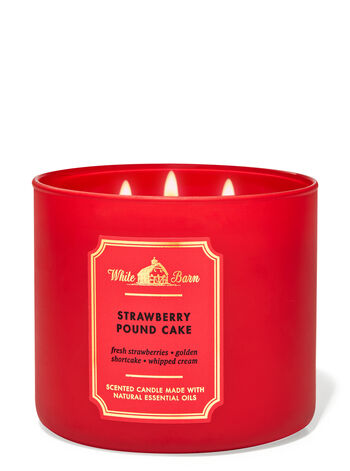 Strawberry Pound Cake 3-Wick Candle Nến 3 tim
