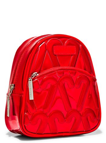 Balo Mini Size Candy Cane Heart Mini Backpack Túi Mỹ Phẩm