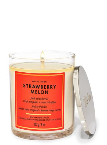 Strawberry Melon Single Wick Candle Strawberry Melon Single Wick Candle