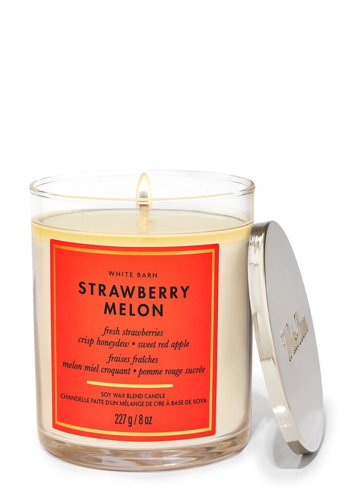 Strawberry Melon Single Wick Candle Nến 1 tim