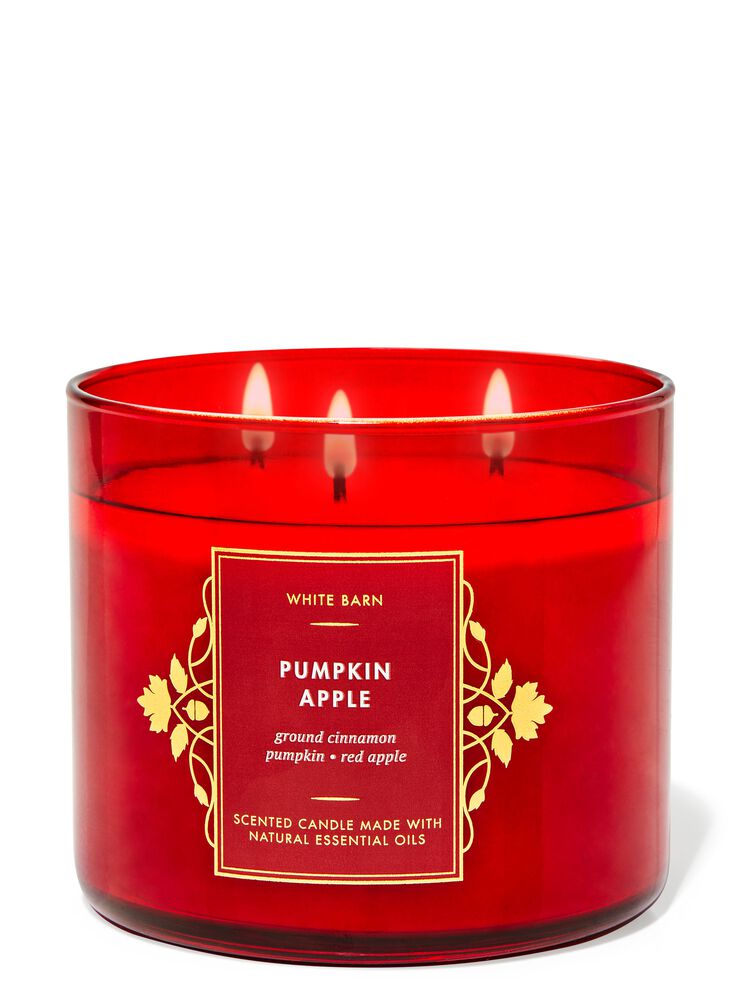Nến 3 Bấc Pumpkin Apple 3-Wick Candle Nến 3 Bấc