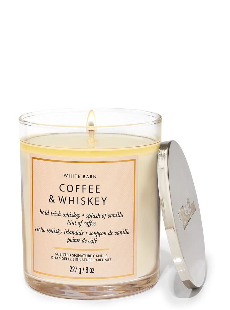 Nến 1 Bấc Coffee & Whiskey Single Wick Candle Nến 1 Bấc