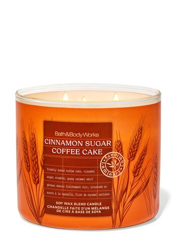 Cinnamon Sugar Coffee Cake 3-Wick Candle Nến 3 Bấc