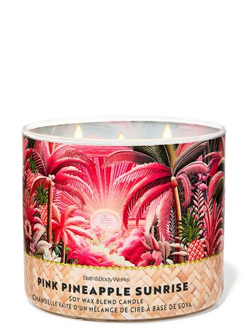 Nến 3 Bấc Pink Pineapple Sunrise 3-Wick Candle Nến 3 Bấc