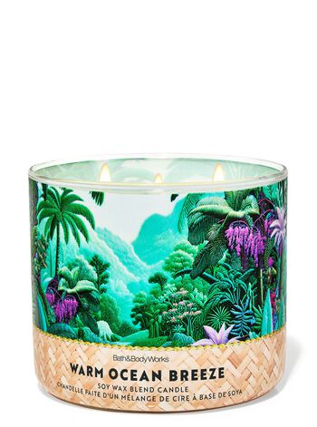 Nến 3 tim Warm Ocean Breeze 3-Wick Candle Nến 3 Bấc