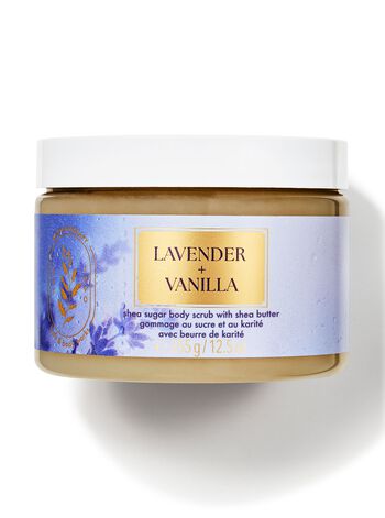 Đường Tẩy Tế B&agrave;o Chết Bơ Hạt Mỡ Lavender Vanilla Shea Sugar Body Scrub Shea Sugar Body Scrub