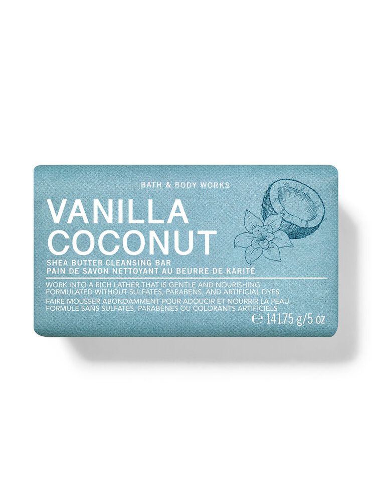 X&agrave; Ph&ograve;ng Cục Bơ Hạt Mỡ Vanilla Coconut Shea Butter Cleansing Bar X&agrave; Ph&ograve;ng Cục