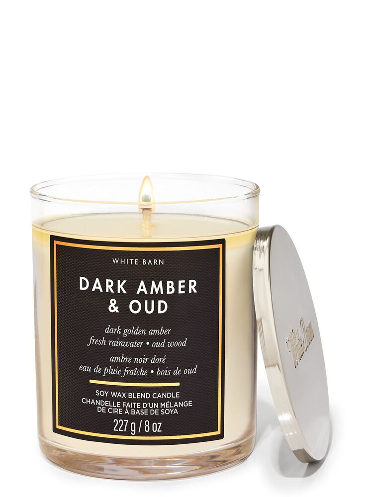 Nến 1 Bấc Dark Amber & Oud Single Wick Candle Nến 1 Bấc