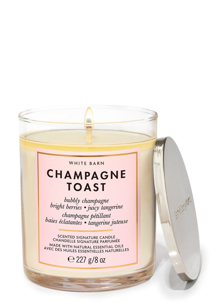 Champagne Toast Signature Single Wick Candle Nến 1 tim