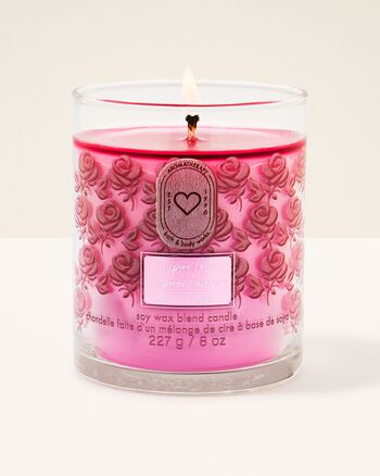 Nến 1 Bấc Inspire Love - Rose + Vanilla Single Wick Candle Single Wick Candle