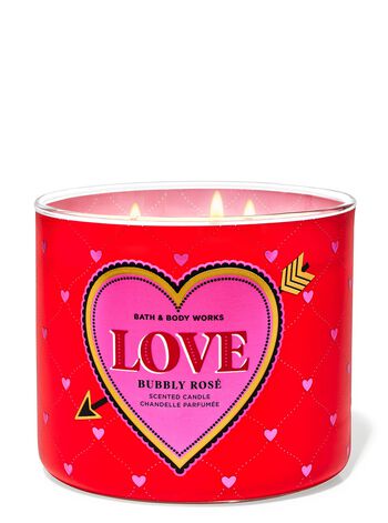 Bubbly Ros&eacute; 3-Wick Candle Nến 3 tim Bubbly Rosè 3-Wick Candle