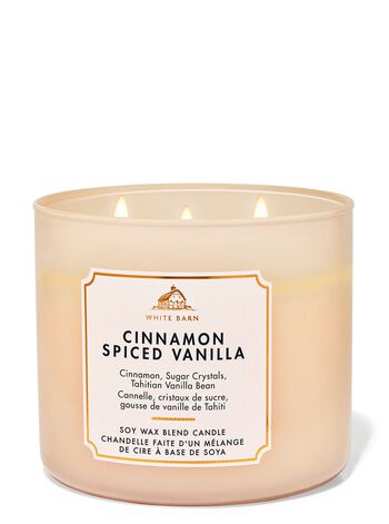 Nến 3 Bấc Cinnamon Spiced Vanilla 3-Wick Candle Nến 3 Bấc