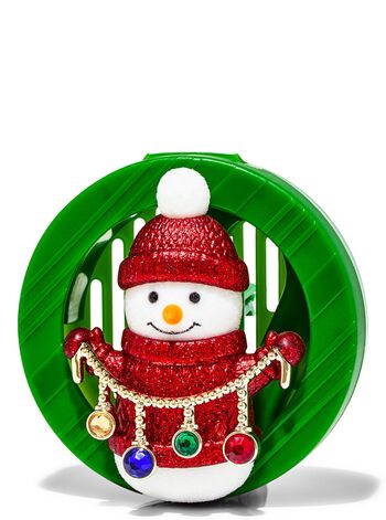 Ornament Snowman Car Fragrance Holder Kẹp Giữ Nước Hoa Xe Hơi