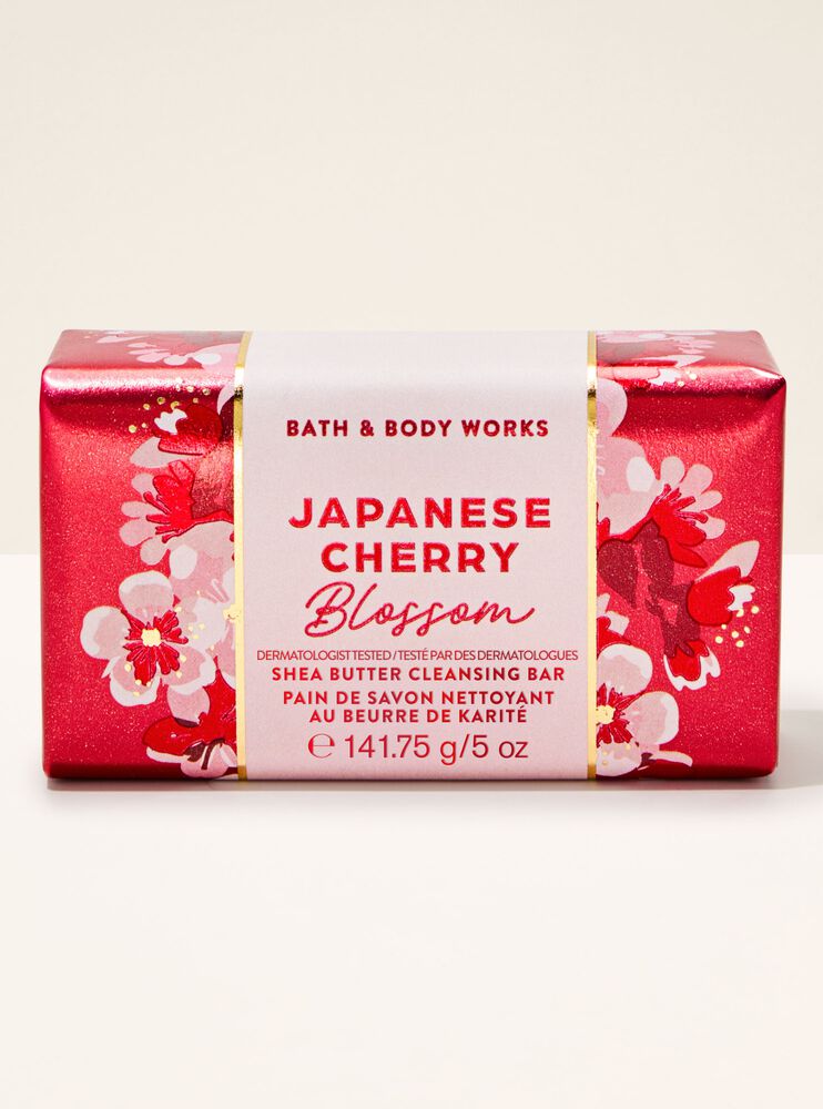 X&agrave; Ph&ograve;ng Cục Japanese Cherry Blossom Shea Butter Cleansing Bar Shea Butter Cleansing Bar