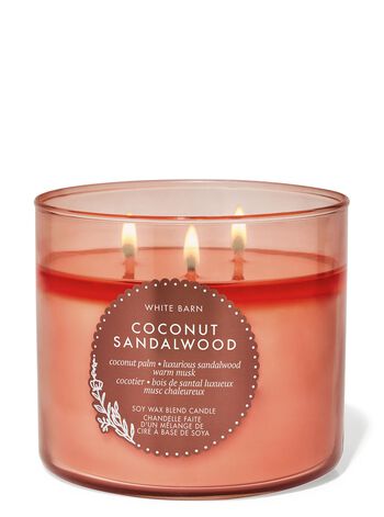 Nến 3 Bấc Coconut Sandalwood 3-Wick Candle Nến 3 Bấc