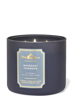 Nến 3 Bấc Mahogany Teakwood 3-Wick Candle