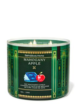 Nến 3 Bấc Mahogany Apple 3-Wick Candle