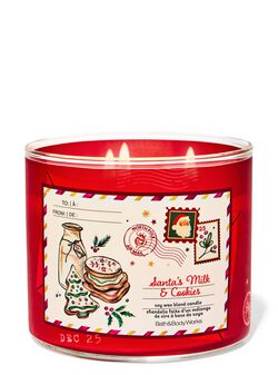 Santa's Milk & Cookies 3-Wick Candle