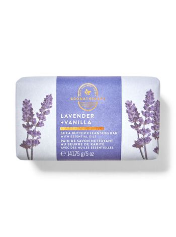 Xà phòng shea butter Lavender Vanilla Shea Butter Cleansing Bar Xà Phòng Cục