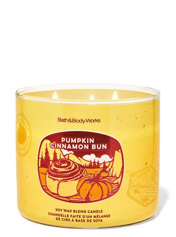 Nến 3 Bấc Pumpkin Cinnamon Bun 3-Wick Candle Nến 3 Bấc
