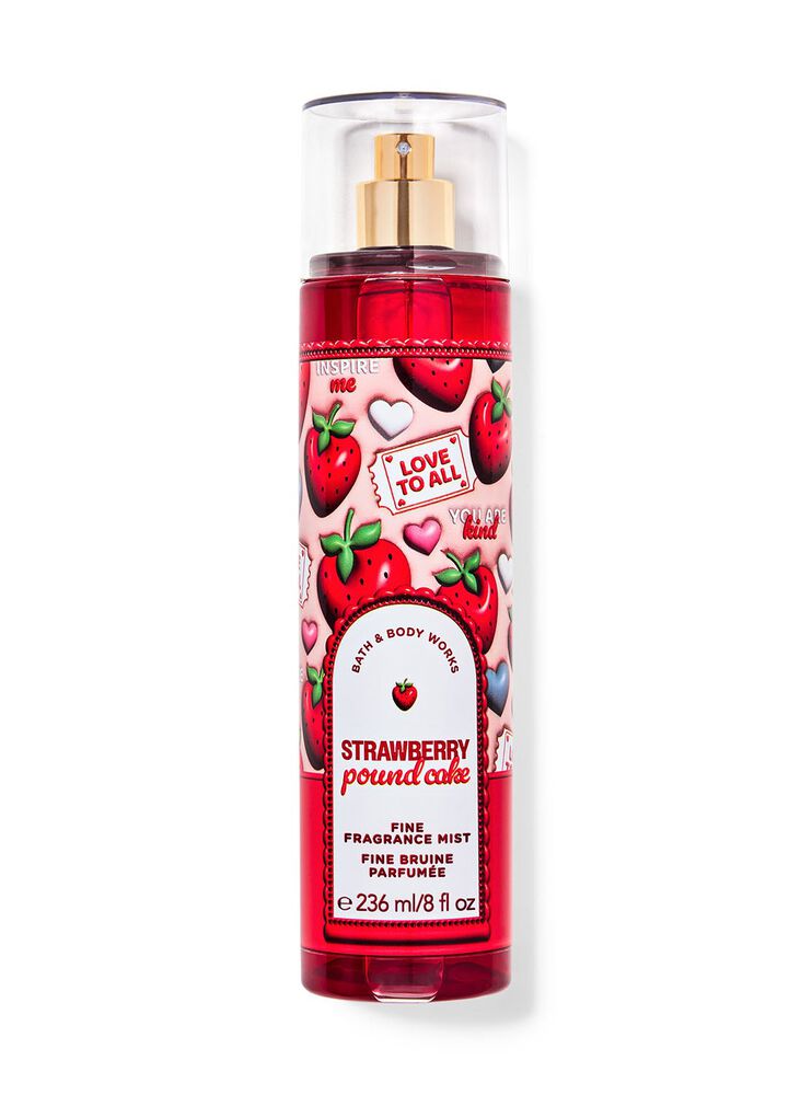 Xịt Thơm Cao Cấp Strawberry Pound Cake Fine Fragrance Mist Xịt Thơm Cơ Thể