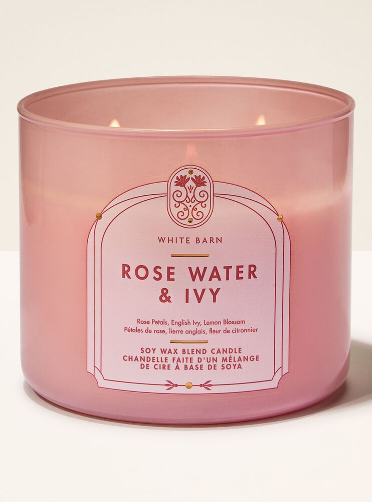 Nến 3 Bấc Rose Water & Ivy 3-Wick Candle 3-Wick Candle
